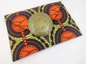 bolso cartera étnico África latón