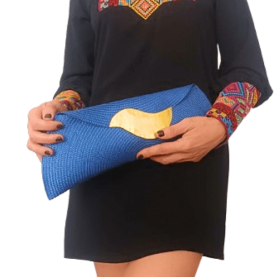 BOLSO BAGUETTE AZUL ROYAL