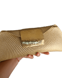 BOLSO BAGUETTE AMARILLO OCRE DORÉ