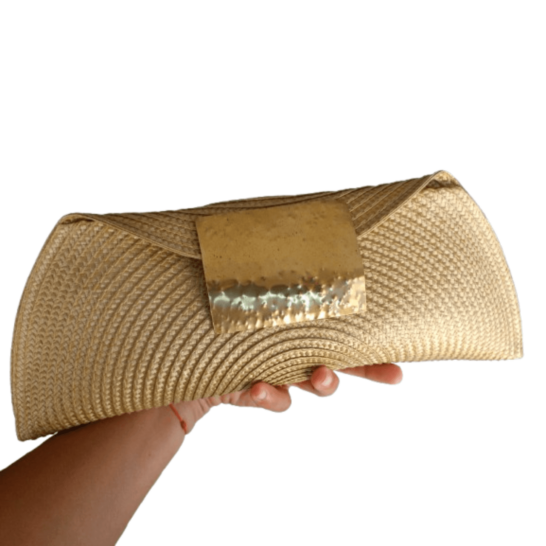 BOLSO BAGUETTE AMARILLO OCRE DORÉ